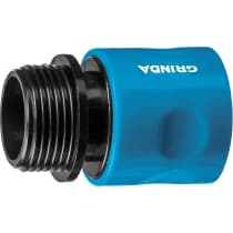 GRINDA PROLine TT-34E, соединитель быстросъемный для шланга 3/4", с внешней резьбой 8-426502