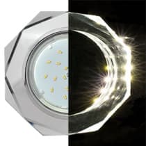 Встраиваемый светильник Ecola H4 LD5312 GX53 Хром SM538AECH