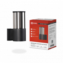 Светильник уличный настенный односторонний IN HOME НБУ SMOKY-1хA60-BL алюминиевый черный IP54 4690612052892
