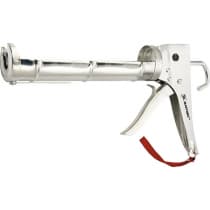 Пистолет для герметика, 310 мл, полуоткрытый, хромированный, зубчатый шток 7 мм Matrix 88640