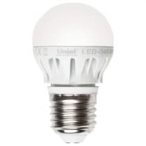 Лампа светодиодная Uniel LED G45 6W NW E27 FR 08139