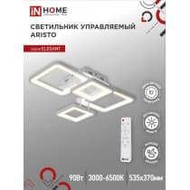 Светильник светодиодный IN HOME ELEGANT ARISTO-W 90Вт 230В 3000-6500K 7000Лм 535х370х151мм пульт ДУ белый 4690612047300