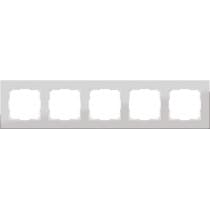 Рамка на 5 постов Werkel Aluminium WL11-Frame-05 алюминий 4690389073670