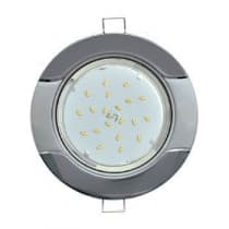 Встраиваемый светильник Ecola GX53 H4 9012 черный хром-серебро FL71H4ECB