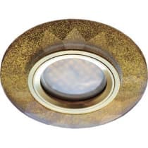 Встраиваемый светильник Ecola MR16 DL1654 GU5.3 Glass золото/золотой блеск FP1654EFF