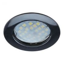 Встраиваемый светильник Ecola MR16 DL100 GU5.3 черный хром FB1601EFF