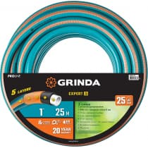 GRINDA PROLine EXPERT 5 1", 25 м, 25 атм, шланг поливочный, армированный, пятислойный 429007-1-25
