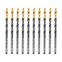 Сверло по металлу, 3,2 мм, HSS-Tin, Golden Tip, 10 шт. Denzel 717206