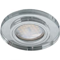 Встраиваемый светильник Ecola MR16 DL1650 GU5.3 Glass хром/прозрачный FC1650EFF