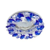 Встраиваемый светильник Ecola Light MR16 CD4141 GU5.3 хром/прозрачный/голубой FL1617EFY