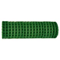 Решетка заборная в рулоне, 1,3 х 20 м, ячейка 70 х 55 мм, пластиковая, зеленая, Россия 64531