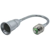 Переходник Ecola base  гибкий с цоколя E27 на E27 300мм Серебряный A7L17SEAY
