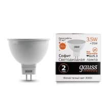 Лампа светодиодная Gauss LED Elementary MR16 GU5.3 3.5W 3000K 13514