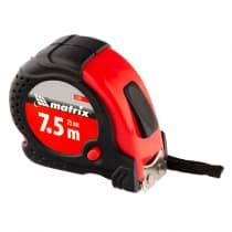Рулетка Status Magnet fixation, 7,5 м х 25 мм, обрезиненный корпус, зацеп с магнитом Matrix 31031