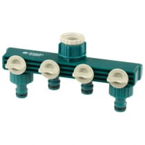 Распределитель (резьба внешняя-соединитель) Raco 1/2" х 3/4", четырехканальный, Original 4250-55258C