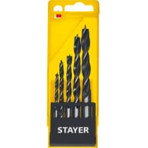STAYER "M-type" 5 шт. 4-5-6-8-10мм, набор спиральных сверл по дереву 2942-H5_z02
