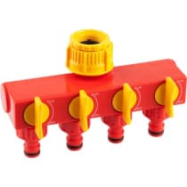 Распределитель четырехканальный GRINDA 3/4" х 1", ударопрочная пластмасса, 8-426314_z01