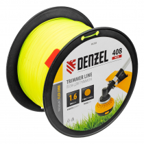 Леска для триммера круглая, 1,6мм х 408м, на DIN катушке FLEX CORD, Denzel 96268