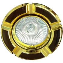 Светильник потолочный встраиваемый FERON 098T MR16 G5.3, черный-золотой 17642