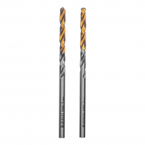 Сверло спиральное по металлу 3 x 60 мм, Р6М5, Golden Tip , 2шт. Denzel 718225