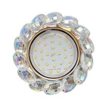 Встраиваемый светильник Ecola GX53 H4 5342 Glass золото/прозрачный FM53RVECB