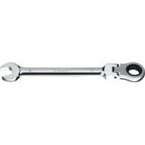 Комбинированный гаечный ключ ЗУБР трещоточный шарнирный 17 мм, 27101-17