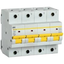 Автоматический выключатель IEK ВА47-150 4Р 63А 15кА характеристика C MVA50-4-063-C