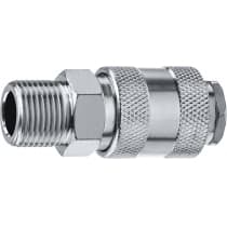 Переходник 3/8″M - рапид муфта ЗУБР Профессионал 64911-3/8