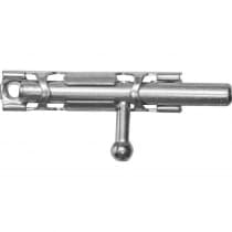Шпингалет накладной стальной ЗТ-19305 65 мм, цвет белый цинк 37730-65