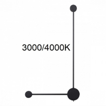 Настенный светильник Odeon Light Satellite 7008/10WL черный/металл/акрил LED 3000/4000K тумблер на корп. 10W 220V