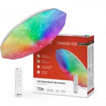 Светильник светодиодный IN HOME COMFORT DIAMOND-RGB 75Вт 230В 3000-6500K 6000Лм 500x90мм с пультом дистанционного управления 4690612044583