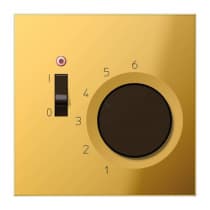 Термостат комнатный, 10(4)А, 24В, НЗ-контакт JUNG LS 990 Блеск золота TRGO241