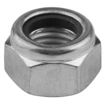 Оцинкованная гайка KRAFTOOL DIN 985 с нейлоновым кольцом, 50 шт., М20, кл. пр. 8 303584-20