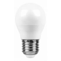 Лампа светодиодная SAFFIT SBG4505, G45 (шар), 5W 230V E27 4000К 55026
