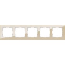 Рамка на 5 постов Werkel Favorit WL01-Frame-05 шампань 4690389122996