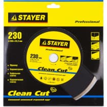 Круг отрезной для УШМ STAYER Ø 230х22.2 мм, алмазный, сплошной 3664-230_z01