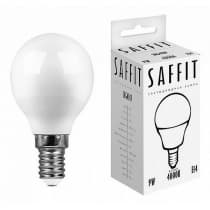 Лампа светодиодная SAFFIT SBG4509, G45 (шар), 9W 230V E14 4000К 55081