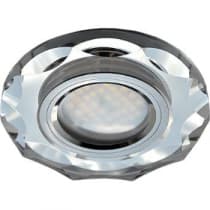 Встраиваемый светильник Ecola MR16 DL1653 GU5.3 Glass хром/прозрачный FC1653EFF