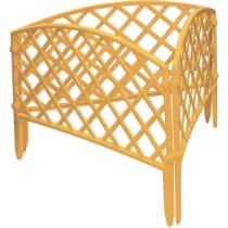 Забор декоративный Сетка, 24 х 320 см, желтый, Россия, Palisad 65001