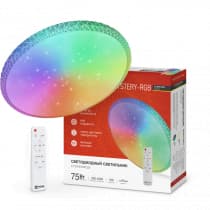 Светильник светодиодный IN HOME COMFORT MYSTERY-RGB 75Вт 230В 3000-6500K 6000Лм 495x85мм с пультом дистанционного управления 4690612044637