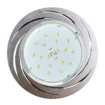 Ecola GX53 H4 DL5386 светильник встраив. без рефл. Вихрь матовый Хром/Алюм 20x110 (к+) FC5386ECB