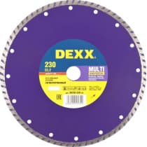 Круг отрезной для УШМ DEXX Ø 230х22.2 мм, алмазный, сегментированный 36702-230_z01