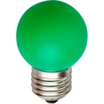 Лампа светодиодная FERON LB-37, G45 (шар), 1W 230V E27 (зеленый) 25117
