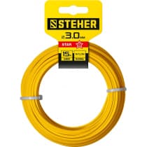 Леска для триммера ЗВЕЗДА 3.0 мм  15 м STEHER 75010-3.0