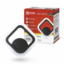 Светильник светодиодный IN HOME ELEGANT ARIS-1530-BL 15Вт 230В 3000K 1200Лм черный 4690612054391