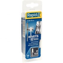 Заклепка из нержавеющей стали RAPID 4.8 x 10 мм, 50 шт., 5000396