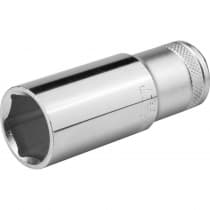 Торцовая головка удлиненная KRAFTOOL 1/2", 22 мм, Cr-V сталь, хромированная 27807-22_z01