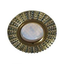 Встраиваемый светильник Ecola MR16 DL1662 GU5.3 Glass золото/прозрачный/бирюзовый FM16RGECB