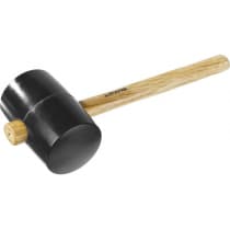 Киянка черная резиновая с деревянной ручкой STAYER 1130 г 20505-100