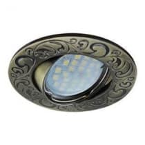 Встраиваемый светильник Ecola MR16 DL114 GU5.3 черненая бронза FA1604EFF